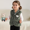 Baby Boys Girls Fleece Vest Zip Up Cute Bear Jackets Fuzzy Fall Winter Warm Clothes Newborn Outwear for Toddler Infant by TinyTreasures Baby Boutique