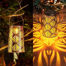 Solar Lantern Outdoor Garden Decor 2 Pack Hanging Solar Lantern Lights, Farmhouse Decor Outdoor Lantern, Waterproof Lantern for Patio, Yard, Table, Pathway Halloween Christmas Day Decor by GreenHaven Gardens