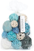 ANDALUCA Decorative Balls Bag Bowl Filler Home Decor (Turqouise Blue) by CozyNest Decor