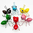 Metal Yard Art Garden Decorative Cute Ant Outdoor Wall Sculptures - Set of 6 by GreenHaven Gardens
