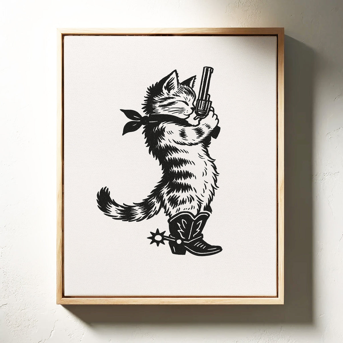 Purrpare for Trouble – Cowboy Cat Sheriff Print, photo 4 of 19