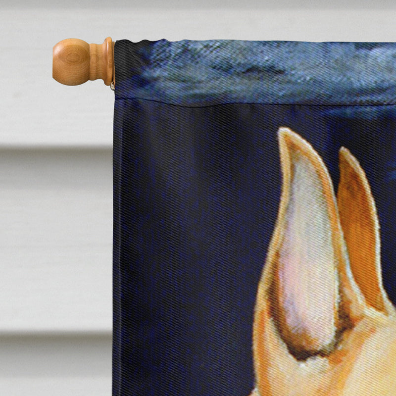 Fawn Great Dane in the Moonlight Flag Canvas House Size