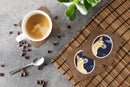 Fawn Great Dane Moonlight Stroll Foam Coasters Set of 4 Cup Coasters for Indoor Outdoor, Tabletop Protection, Anti Slip, Mouse pad Material