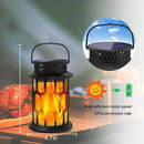 Solar Lights for Outside, Upgraded Solar Lanterns Flickering Flame Outdoor Waterproof Hanging Lanterns Decorative Solar Powered Outdoor Lighting LED Flame Garden Lights for Patio Deck Yard, 2 Packs by GreenHaven Gardens