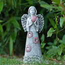 Solar Angel Statue - Garden Sculpture with Resin Decor for Patio, Lawn, Yard, Porch - Housewarming Gift, 10.03" by GreenHaven Gardens