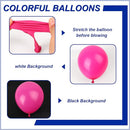 140pcs Hot Pink Round Balloons Different Sizes 18 12 10 5 Inch Latex Balloons for Arch Decoration Party Balloon Kit for Graduation Birthday Party Wedding Balloon Baby Shower Decoration by TinyTreasures Baby Boutique