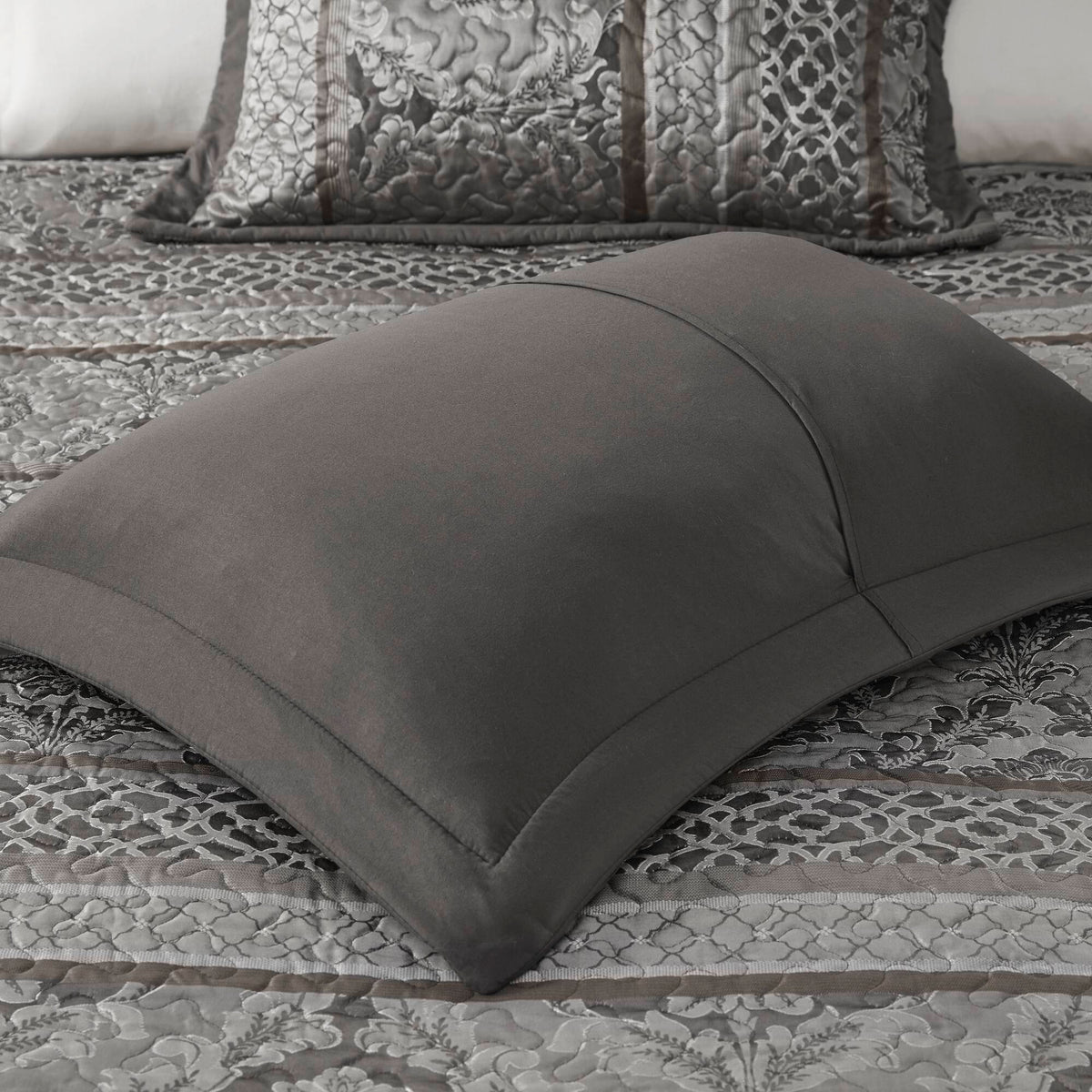 5-Piece Queen 5 Piece Reversible Jacquard Bedspread Set, photo 3 of 10