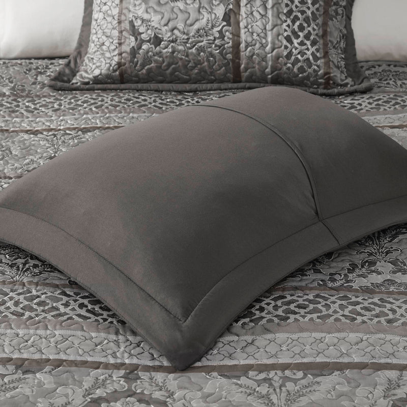5-Piece Queen 5 Piece Reversible Jacquard Bedspread Set, photo 3 of 10