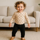 SOBOWO Baby Girl Leggings Pants Toddler Girls Solid Ribbed Pants 3 Pack Ruffle Bottoms Trouser Fall Winter Clothes 9M-3T by TinyTreasures Baby Boutique