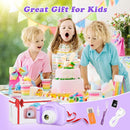 Kids Camera, HD Digital Video Camera, Childrens Toys for 3 4 5 6 7 8 9 Year Old Boys/Girls, Selfie Camera for Kids, Christmas Birthday Gifts with 32GB SD Card (Purple) by TinyTreasures Baby Boutique