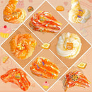 6 Packs Gradient Orange Slime Kit - Cloud Slime, Butter Slime & Clear Slime, Crunchy Slime for Kids with Various Slime Add-ins, Non Stick Slime Party Favors for Girls and Boys, 360ml Kids Slime(Bread) by TinyTreasures Baby Boutique