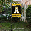College Flags & Banners Co. Appalachian State Mountaineers Garden Flag with Stand Holder by GreenHaven Gardens