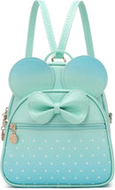 KL928 Girls Bowknot Polka Dot Cute Mini Backpack Small Daypacks Convertible Shoulder Bag Purse for Women by TinyTreasures Baby Boutique