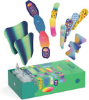 Welly Bandage Family Pack | Adhesive Flexible Fabric & Waterproof Bandages | Assorted Shapes and Patterns for Minor Cuts, Scrapes, and Wounds - 80 Count by TinyTreasures Baby Boutique