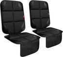 Car Seat Protector 2 Pack Car Seat Cushion Mat Thickest Padding,Waterproof 600D Fabric Car Seat Covers for Non-Slip Backing Mesh Pockets for Baby and Pet (Black, 2 Pack) by TinyTreasures Baby Boutique