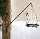 ERYTLLY Extended Reach Deck Hook Wall Pole Wall Mounted, Extensible and Adjustable 28 inch to 43 inch Bracket for Hanging Bird Feeder,Plants,Wind Chimes,Lanterns by GreenHaven Gardens