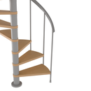 CALGARY 55" Diameter Standard Spiral Staircase Kit