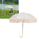 Baby Outdoor Parasols, Baby Stroller Parasol Umbrella with Adjustable Clamp, Toddler Parasol for Trolley Wheelchair Beach Chair, Outdoor Activities (Beige with by TinyTreasures Baby Boutique