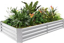 Land Guard 6×3×1ft Galvanized Metal Raised Garden Bed, Metal Planter Kit Box Outdoor for Deep-Rooted Vegetables, Flowers, Green and Herbs…… by CozyNest Decor