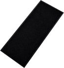 fani Heavy Duty Large Outdoor Indoor Entrance Black Doormat Waterproof Low Profile Entrance Rug Front Door Mat Patio Anti-Skid Rubber Back, 48x120 inch (Jet Black) by GreenHaven Gardens