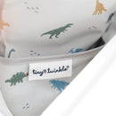 Tiny Twinkle Mess Proof Baby Bib - Waterproof & Lightweight Baby-Led Weaning Apron | 100% Recycled Polyester, Easy Clean & Machine Washable (Dinosaur, Small 6-24 Months) by TinyTreasures Baby Boutique