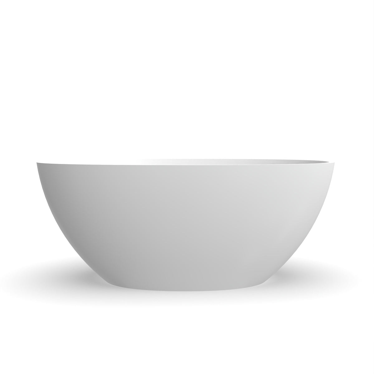 55 Inch Freestanding Solid Surface Soaking Bathtub, photo 10 of 10