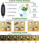 Grow Lights for Indoor Plants,Full Spectrum Standing Plant Grow Light with 4/8/12H Timer, 6 Dimmable Levels,68" Adjustable Tripod, Floor Grow Lamp for Large Indoor Plants, Dual Heads Plus by GreenHaven Gardens