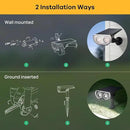 Linkind StarRayS 12 LEDs Landscape Solar Spotlights, Solar Powered Dusk-to-Dawn Outdoor Garden Lights, 350LM 3000K Warm White, IP67 Waterproof for Garden Yard Patio Driveway Porch, 2-Pack by GreenHaven Gardens