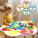 Ggiibro Peg Board Toy set 101Pcs DIY Building Stacking Toys for Kids 3-6 Years Old,STEM Educational Kids Toy for Brain Development,Montessori Sensory Toys,Plastic Lacing String Game by TinyTreasures Baby Boutique