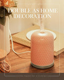 Essential Oil Diffusers,Diffusers for Essential Oils Large Room,110ML Ceramic Diffuser with USB Cable, Warm Ambient Light, Aromatherapy Diffuser Home Decor, Gift Choice, Pink by TinyTreasures Baby Boutique