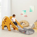 BABY JOY Toddler Slide, Kids Large Slide Play Climber Set with Long Slipping Slope, Basketball Hoop and Ball, Enclosed Steps, Easy Assemble Indoor Outdoor Backyard Freestanding Slides for Kids Age 1-8 by TinyTreasures Baby Boutique