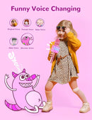 Amazmic Toys for Girls, Kids Karaoke Microphone Toddler Microphone for Kids with Lights, Birthday Gift for Girls, Boys Toy Age 3 4 5 6 7 8 9 10-14+(Pinkcolor) by TinyTreasures Baby Boutique
