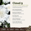 Eden Brothers Cloud 9 Flower Mixed Seeds for Planting, 1/4 lb, 120,000+ Seeds with White Candytuft, Cosmos Purity | Attracts Pollinators, Plant in Spring or Fall, Zones 3, 4, 5, 6, 7, 8, 9, 10 by GreenHaven Gardens