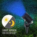 T-SUNUS 2 Pack Solar Landscape Spotlights Blue, Solar Garden Spot Light IP65 Waterproof 9.8ft Cable, 2000mAh Separated Solar Panel, Auto On/Off for Garden Driveway Pathway Pool Area by GreenHaven Gardens