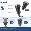 Garbage Disposal Air Switch Kit -Professional- Dual Outlet, Sink Top Waste Disposer On/Off, Garbage Disposal Button, UL Listed by CozyNest Decor