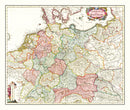 Vintage Map of Germany 1665