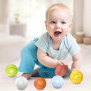 Baby Sensory Balls, Soft Rubber Balls for Toddlers 1-3, Montessori Sensory Bath Toys 6 to 12 Months, Kids Soccer Ball, Sport & Outdoors Baby Ball, 6 Rubber Soft Toys for Kids by TinyTreasures Baby Boutique