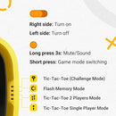 4-in-1 Handheld Tic Tac Toe Game Portable Electronic Board Games for Kids & Adults, Travel Games, Birthday Gifts, Yellow by TinyTreasures Baby Boutique
