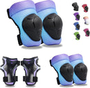 Knee Pads Elbow Pads Wrist Guards Set for Kids,Upgraded Protective Gear for Toddle 4-12 Boys or Girls Children Roller Skating Scooter Skateboarding Bike Roller Blade by TinyTreasures Baby Boutique