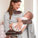 Momcozy Nursing Cover for Breastfeeding, Soft Privacy Poncho, Multi-Use Nursing Shawl, Portable Breast Feeding Covers for Women, Includes Laundry Bag (Grey) by TinyTreasures Baby Boutique