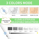 KOBAIBAN A4 Magnetic Light Pad with Bag, Rechargeable Diamond Art Light Board with Side Physical Buttons, 3 Color Light Modes Super Bright Light Table Light Box for Tracing, Drawing, Sketching (White) by TinyTreasures Baby Boutique