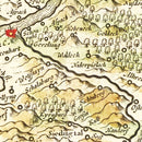Vintage Map of Austria 1665