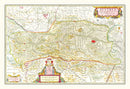 Vintage Map of Austria 1665