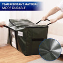 TAILI 10 Pack Green Extra Large Storage Bags, Heavy Duty Totes with Visible Window, Wrap Around Handles, Perfect for Moving by TinyTreasures Baby Boutique