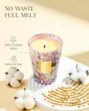 M&SENSE Violet YlangYlang Scented Candle, Soy Natural Wax Candles, 14.1oz 60H Burn Time Slow Burning, Aromatherapy Sleep Calm Home Fragrance for Women Men by CozyNest Decor