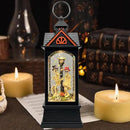Halloween Snow Globe Lantern with 6 Hour Timer,Halloween Decorations Indoor for Home,Halloween Decor,USB or Battery Powered for Halloween Lanterns,Halloween Skeleton-A by CozyNest Decor