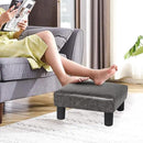 Joveco Small Footstool PU Leather Ottoman Square Footrest Stool Modern Padded Seat Chair for Living Room Bedroom Couch Dogs (Gray) by CozyNest Decor
