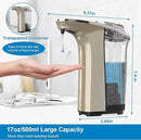Automatic Soap Dispenser, Touchless Dish soap Dispenser 17oz/500ml with Upgraded Infrared Sensor, 5 Adjustable Soap Dispensing Levels, Liquid Hand soap Dispenser for Bathroom & Kitchen by CozyNest Decor