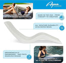 Aqua Outdoors Pool Chaise Lounge Chairs for Ledge & Shelf, Water-Weighted Pool Lounger for Depths Up to 9”, No Screw Plugs & Tools Needed, Classic White Ledge Lounger, Set of 1 by GreenHaven Gardens