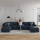 L Lengend Vansen Modular Sectional Sofa U Shaped Couch with Ottoman Modern Reversible Corner Sectional Couch for Living Room (Charcoal, U Shaped Sofa-4) by CozyNest Decor
